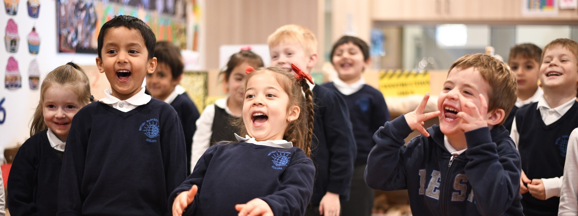 British Embassy School Ankara Students in Drama Class